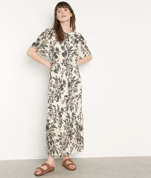 Picture of NIVE CREAM PRINTED MAXI DRESS